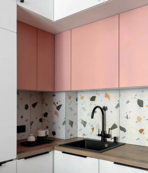 Яркая и просторная кухня - гостиная. 01