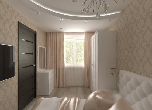 Решили с мужем сделать ремонт в спальне по такому проекту. 02