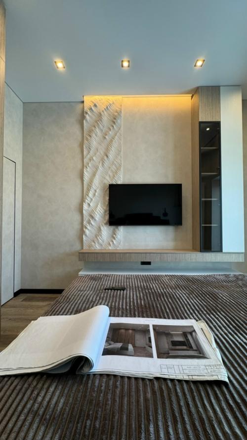 Спальня по индивидуальному проекту в прусово: от визуализации до воплощения с точностью 100%. 01