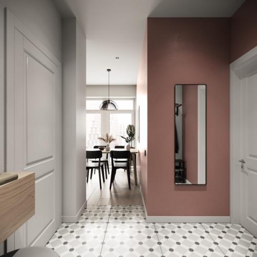 При разработке дизайна в этой квартире был основной запрос - сделать бюджетный ремонт. 07