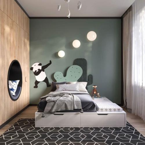 Чудесное оформление детской комнатки. 05