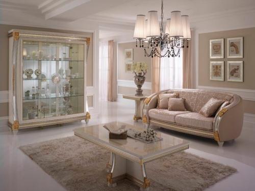 Интерьер гостиной в стиле барокко. 06