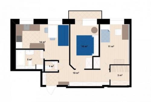 Трёхкомнатная хрущёвка с собственным дизайном. 09