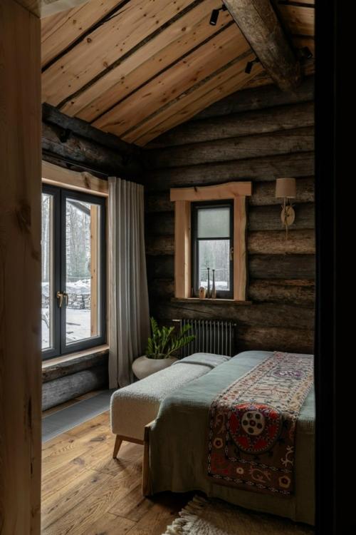 Какой же красивый банный дом из серебристой сосны кело! 05