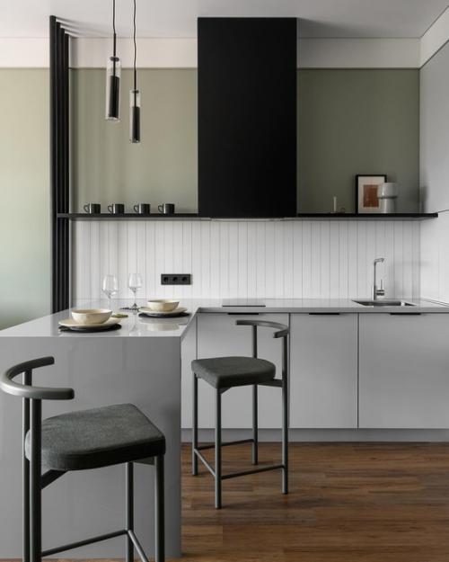 Интерьер 1-комнатной квартиры 34 м 2 в ЖК самолет в Краснодаре. 05