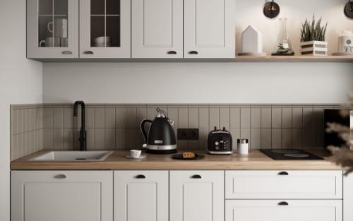 При разработке дизайна в этой квартире был основной запрос - сделать бюджетный ремонт. 03