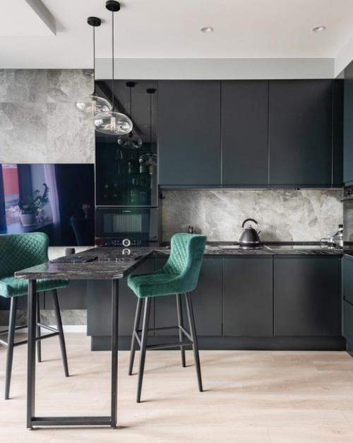 Интерьер кухни - гостиной. 02