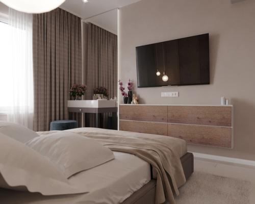 Спальня в светлых тонах. 03