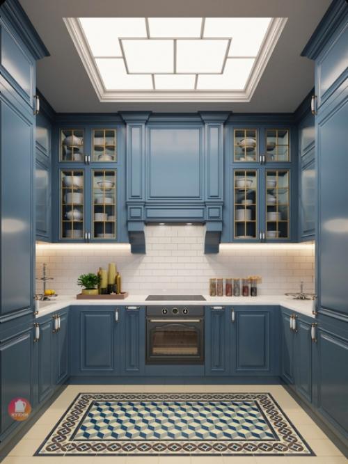 Красивый интерьер в современном классическом стиле. 01