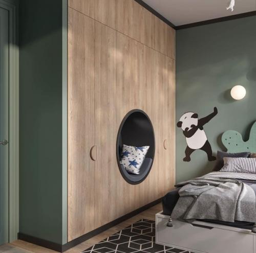 Чудесное оформление детской комнатки. 06