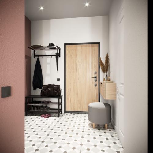 При разработке дизайна в этой квартире был основной запрос - сделать бюджетный ремонт. 01