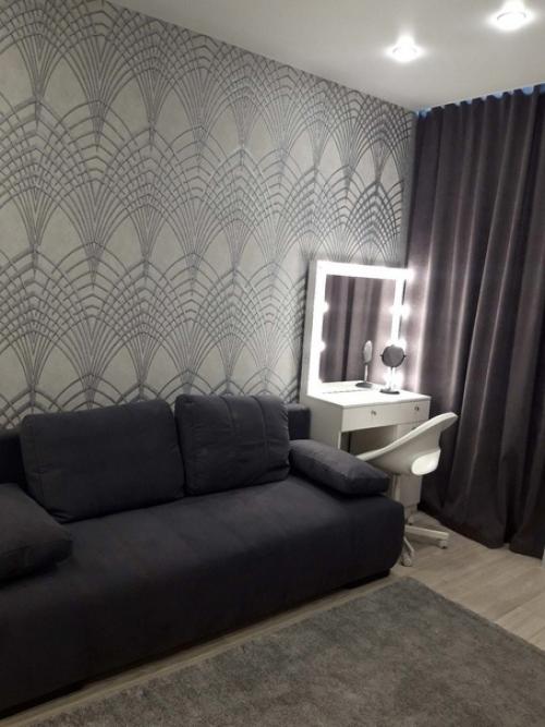 Детская для дочки в черно-белых тонах. 02