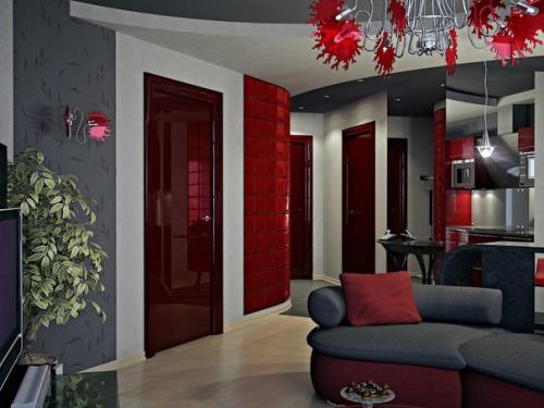 Дизайн квартиры 45 м 2 в стиле гламурного шика. 06