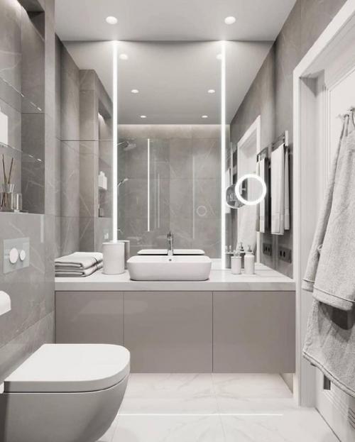 Монохромный дизайн квартиры. 08