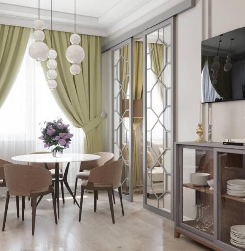 Проект 2 хкомнатной квартиры в стиле современная классика. 03