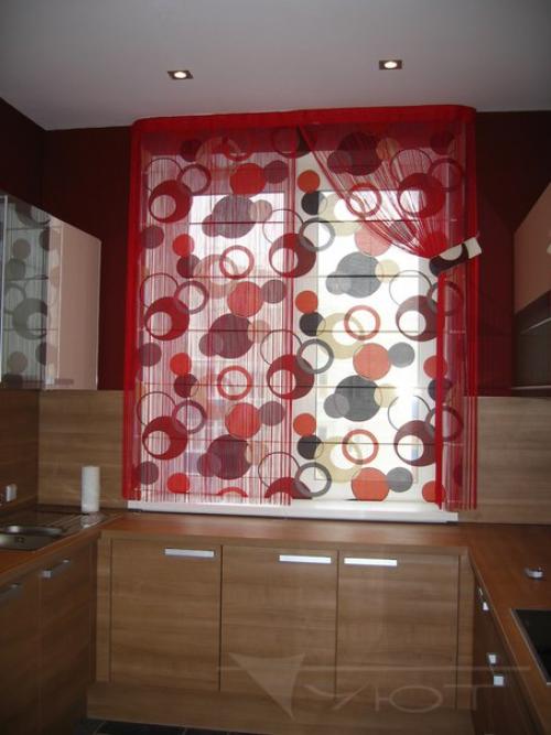 Кисея - нитяные шторы в интерьере. 04