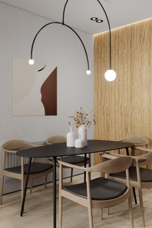 На первой фото визуализация на втором Надя в реализованном интерьере. 06