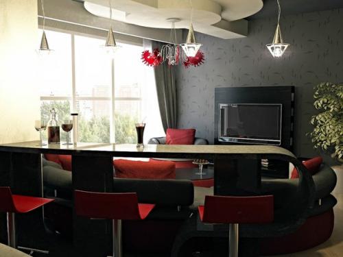 Дизайн квартиры 45 м 2 в стиле гламурного шика. 04