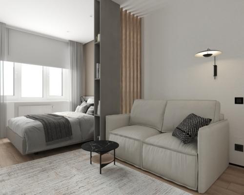 Проект 1-комнатной квартиры от дизайнера отнюкова Оксана. 01