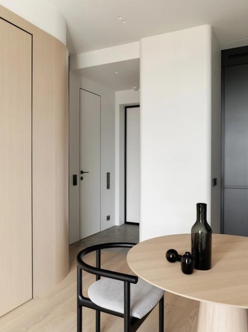 Современный интерьер 1-комнатной квартиры 41 м 2 в ЖК Wellton Towers в Москве. 09