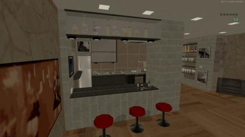 Интерьер квартиры.  Автор работы - Ярослав ульман (ULM Studio). 02