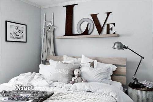 Декоративные надписи в интерьере. 02