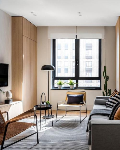 Современный минимализм в дизайне двухкомнатной квартиры. 06