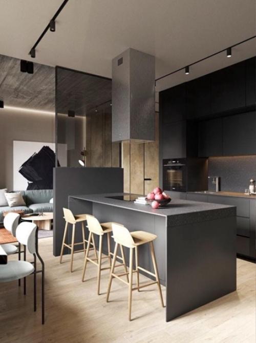 Вот такой вот лаконичный интерьер в мужском стиле. 01