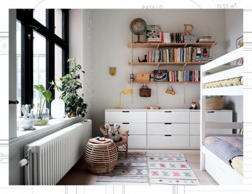 Уютная современная квартира в бывшем промышленном здании в Стокгольме. 08