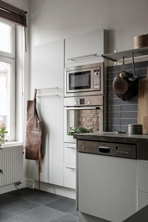 Светлая скандинавская квартира в естественных и мягких оттенках. 01