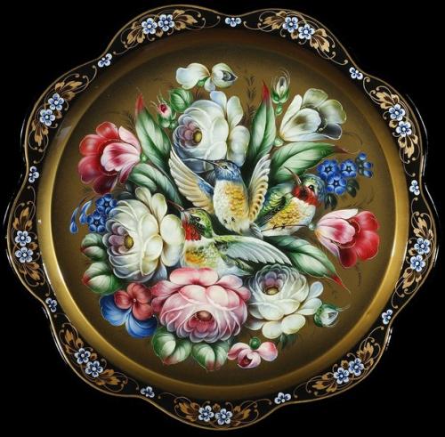 Жостовские подносы.  Жостовский промысел ведет свое начало с 1825 года. 01