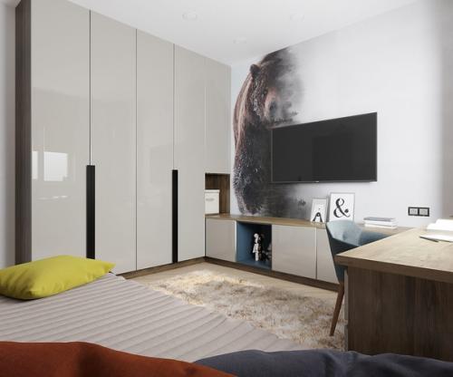 Детская комната.  Когда я работал над этой комнатой, для меня были две отправные точки. 01