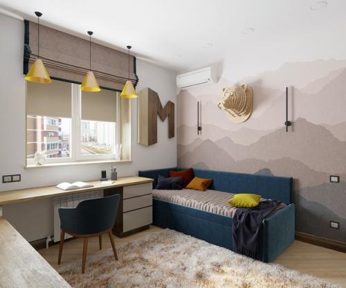 Детская комната.  Когда я работал над этой комнатой, для меня были две отправные точки. 03