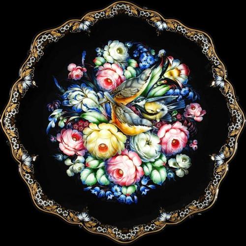 Жостовские подносы.  Жостовский промысел ведет свое начало с 1825 года. 02