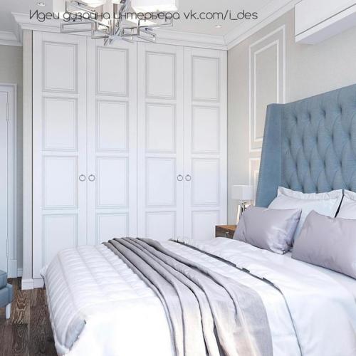 Светлая спальня.  Добавили бы в этот дизайн ярких акцентов? 04
