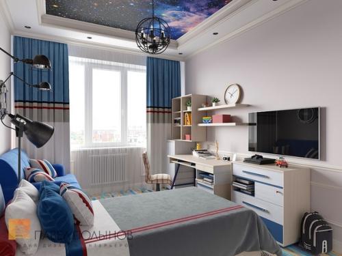 Дизайн интерьера детской комнаты для мальчика. 01