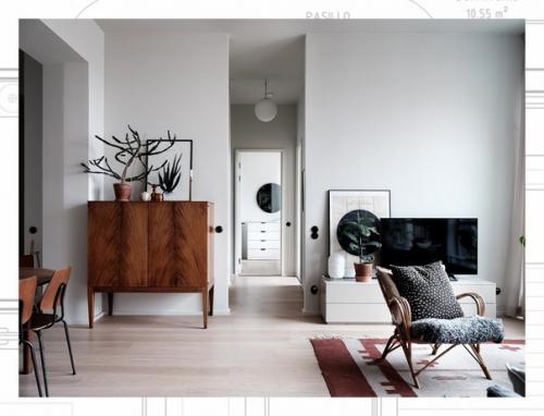 Уютная современная квартира в бывшем промышленном здании в Стокгольме. 04