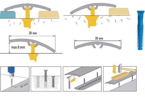 Порожек для ламината и плитки. 03