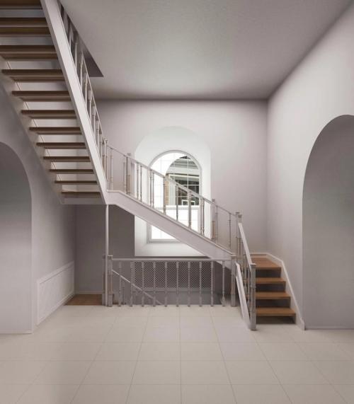 Встретился с разработчиком дизайн - проекта интерьера строящегося храма владимирской иконы божией матери. 08