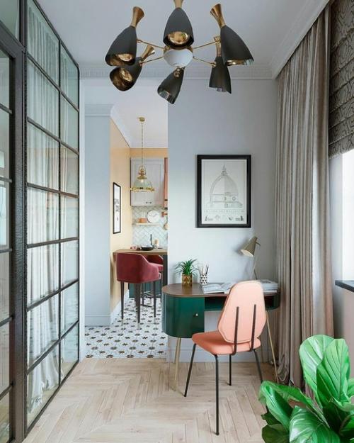 Квартира - студия 28 м с яркими акцентами. 02