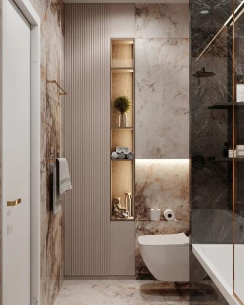 Интерьер ванной комнаты. 02