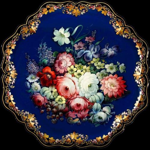 Жостовские подносы.  Жостовский промысел ведет свое начало с 1825 года. 05