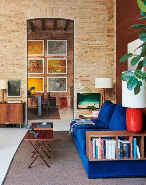 Старинные стены и современный дизайн: лофт молодого бизнесмена в Барселоне. 02