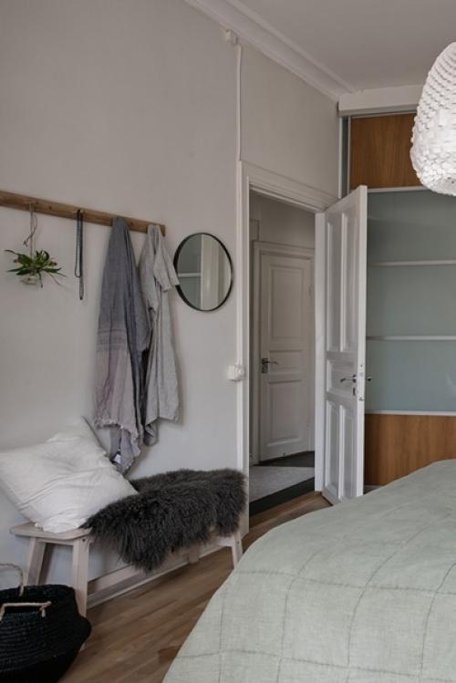 Светлая скандинавская квартира в естественных и мягких оттенках. 03