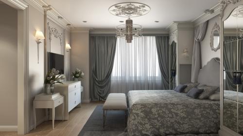 Современный дизайн спальни, по индивидуальному проекту. 02