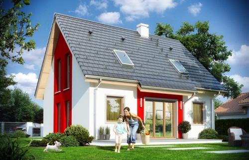 Яркий стильный загородный коттедж. 01