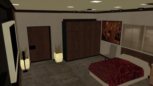 Интерьер квартиры.  Автор работы - Ярослав ульман (ULM Studio). 06