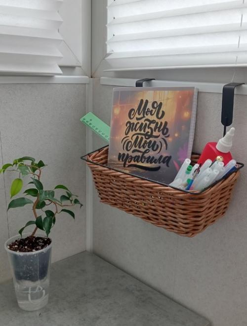 Следующая переделка из магазина fix Price, которой я хотела бы с вами поделиться - подвесная корзина. 03