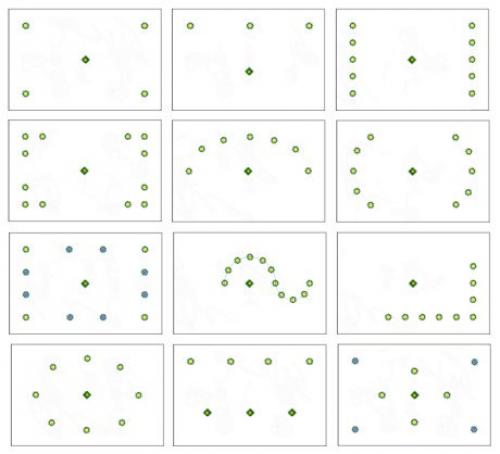 Как расположить светильники на потолке.

