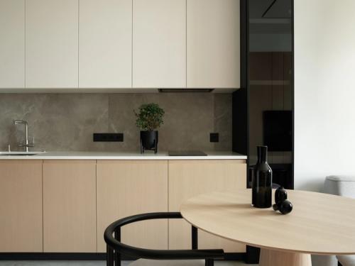 Современный интерьер 1-комнатной квартиры 41 м 2 в ЖК Wellton Towers в Москве. 03